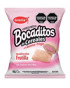 BOCADITOS GRANIX RELL CON FRUTILLA x 180 GR