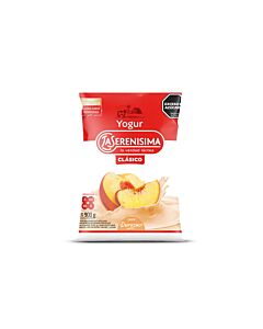 YOGUR LA SERENISIMA CLASICO DURAZNO ENTERA SACHET x 900 GR
