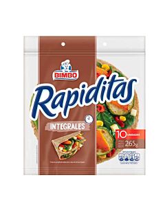 RAPIDITAS BIMBO INTEGRALES x 265 GR