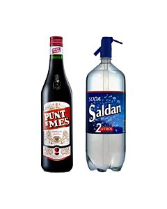 VERMOUTH PUNT E MES 750CC + SODA SALDAN 2LT